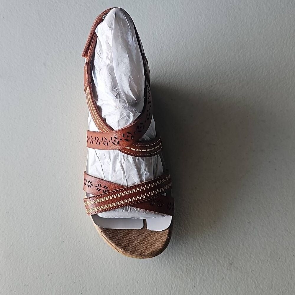 New Sketchers Beverlee Wedge After Delicate glow in Luggage, Size 7 - Picture 5 of 7